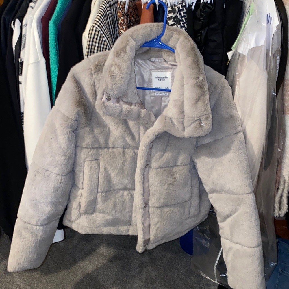 Grey Furry Coat
